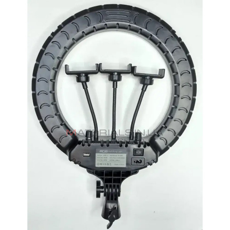 Лампа Кольцевая LED RL-14 RGB Original 36cm 36w | 192 Lights | Remote I 3m cable with plug I 3 holder I carry bag Лампа Кольцевая LED RL-14 RGB Original 36cm 36w | 192 Lights | Remote I 3m cable with plug I 3 holder I carry bag