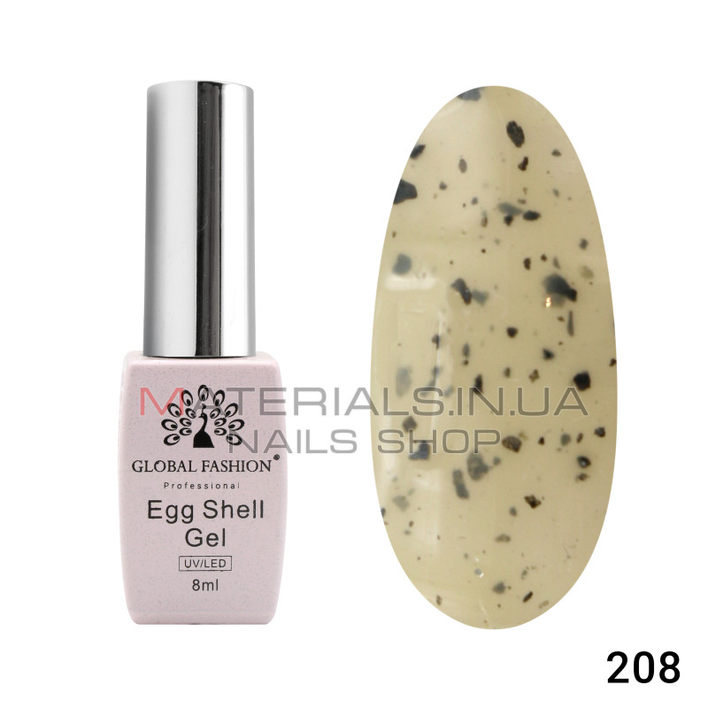 Гель лак Egg Shell 8 мл, 208