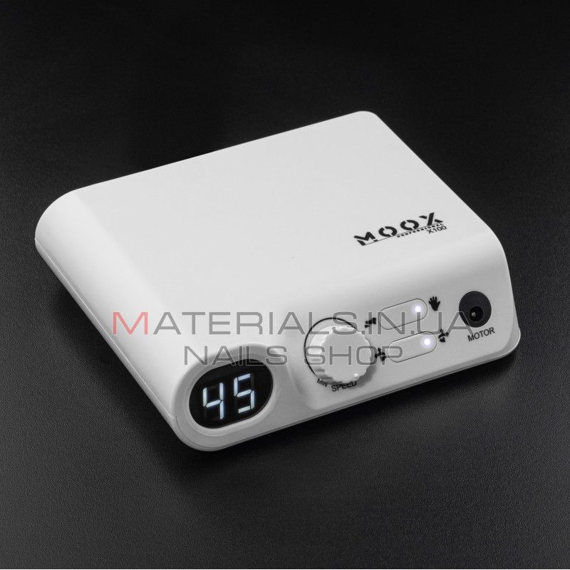 Фрезер Мокс X100 (Білий) на 45 000 об/хв. та 70W. для манікюру та педикюру