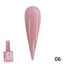 Каучукова база для гель лаку френч, Rubber Base Coat French, 15 мл., Global Fashion 06