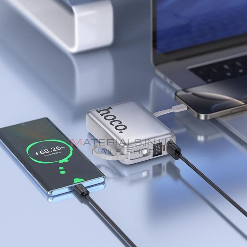 Power Bank 20000 mAh | 22.5W+PD20W — Hoco Q39 — Silver Power Bank 20000 mAh | 22.5W+PD20W — Hoco Q39 — Silver