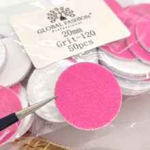 Сменные файлы для аппаратного педикюра (20мм 120грит 50шт) pink