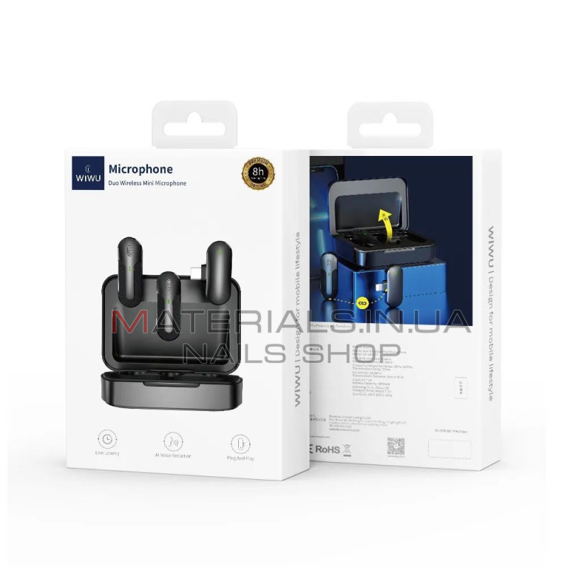 Бездротовий мікрофон для телефона WiWU Wi-WM002, USB-C