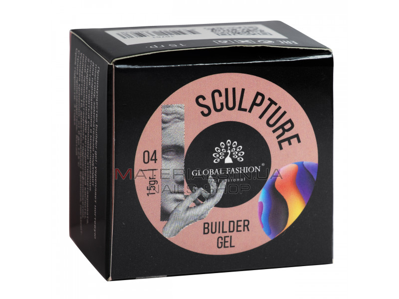 Скульптурний гель SCULPTURE BUILDER GEL 15 гр, NUDE №04