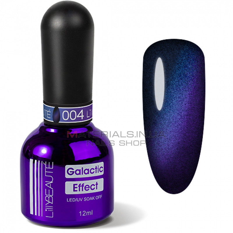 Гель-лак LILLYBEAUTE Galactic №004 галактический сине-фиолетовый, 12мл Гель-лак LILLYBEAUTE Galactic №004 галактический сине-фиолетовый, 12мл
