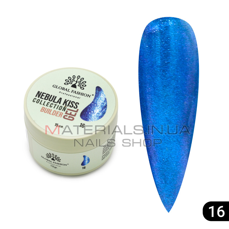 Гель для моделювання нігтів 15 гр, Nebula Kiss Builder Gel 16