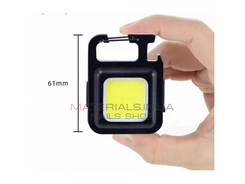 Ліхтарик F04 COB rechargeable keychain Light Micro USB