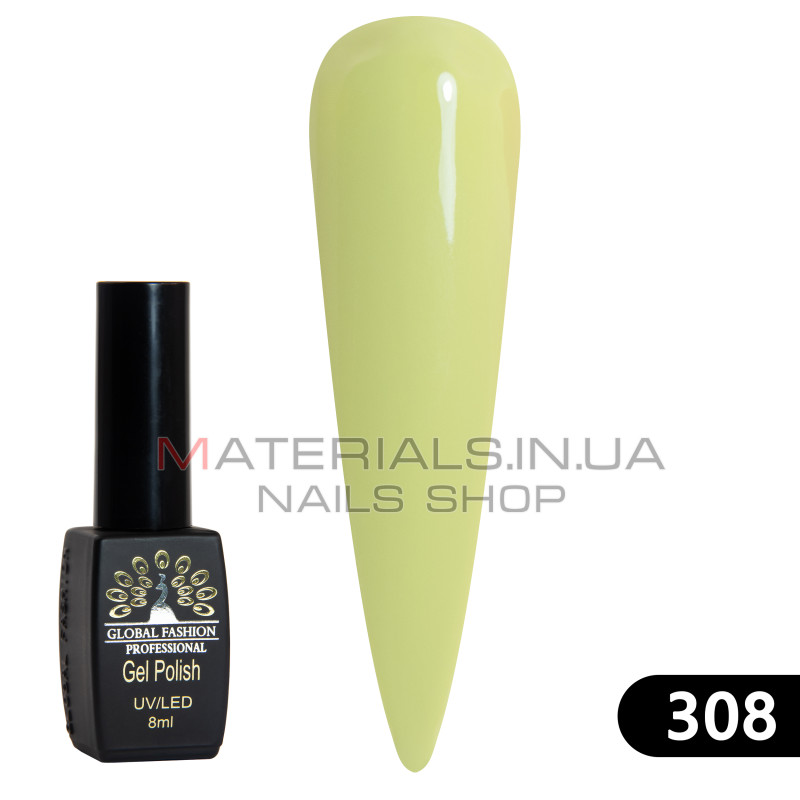 Гель лак BLACK ELITE 308, Global Fashion 8 мл