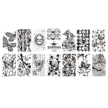 Диск для стемпінгу Designer металевий (12x6 см) №142