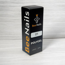Полігель Bee Nails 30 мл, Crystal Clear, 01