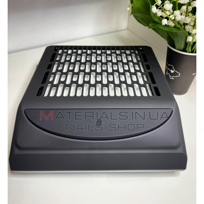 Витяжка для манікюру BQ 858-10 100W потужна професійна витяжка манікюрна, Чорна