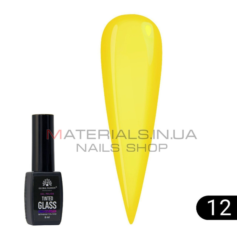 Витражный гель-лак Global Fashion Tinted Glass №12, 8 мл