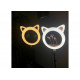 Кольцевая лампа с кошачьими ушками Ring Light RK-45 со штативом Master (Черная)