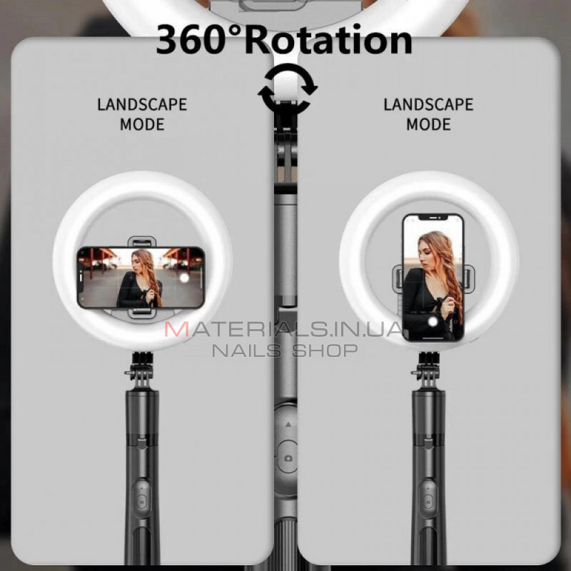 Лампа кольцевая комплект LED 20 cm 8" Q05S 80 pcs 3000K-6500K batter with tripod stand Лампа кольцевая комплект LED 20 cm 8" Q05S 80 pcs 3000K-6500K batter with tripod stand