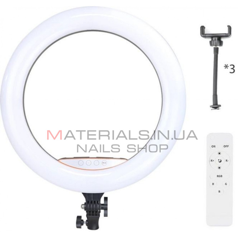Кільцева LED-лампа MJ-18, 46 см, 18″, 55 Вт