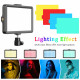 Лампа видеосвет LED 16 cm 6" 4 color filters 120 Lights USB 12W 2V