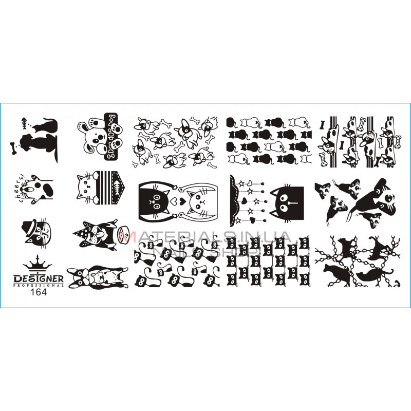 Диск для стемпінгу Designer металевий (12x6 см) №164