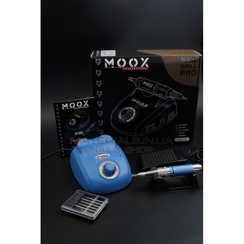Фрезер Мокс X105 (Sky Blue) на 45 000 об/хв. та 65W. для манікюру та педикюру