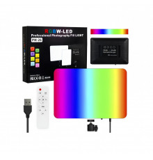 Лампа видеосвет LED RGB PM26 23x16 cm 96 Lights 2700K-6000K Remote USB + Adapter inside