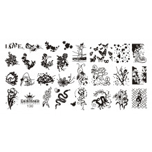Диск для стемпінгу Designer металевий (12x6 см) №130