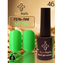Гель-лак неоновый для ногтей Bee Nails neon gel polish, №46