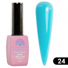 Кольорова френч база для гель лаку Global Fashion, Color French Base Coat 8 мл, 24