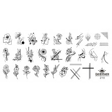 Диск для стемпінгу Designer металевий (12x6 см) №213