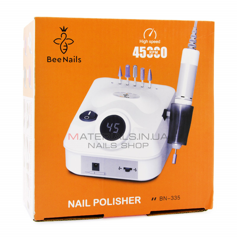 Апарат для манікюру та педикюру BN-335 Bee Nails, 45000 об. 65Вт, white Апарат для манікюру та педикюру BN-335 Bee Nails, 45000 об. 65Вт, white