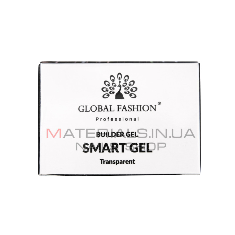 Прозорий гель для моделювання нігтів, двофазний, Smart Gel 15 г
