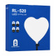 LED-відеосвітло RL-520, \ светильник сердце 40/42
