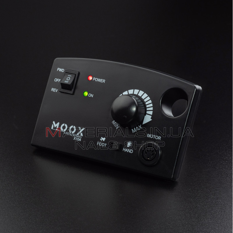 Фрезер Мокс X104 (Чорний) на 45 000 об/хв. та 65W. для манікюру та педикюру