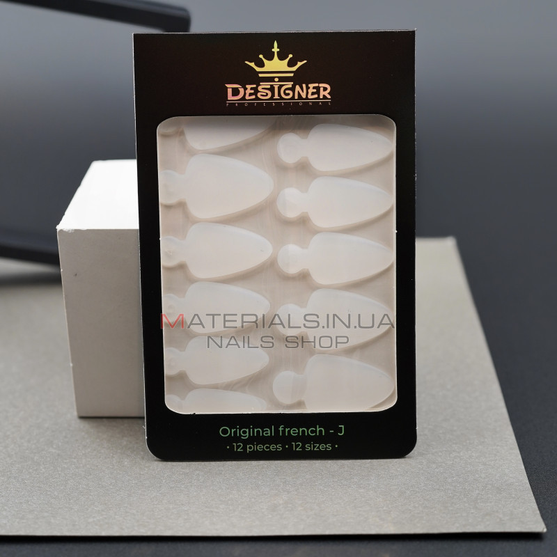 Nail Molds 12шт. Original french - J) - Силіконові молди різних розмірів для дизайну нігтів та французького манікюру Дизайнер
