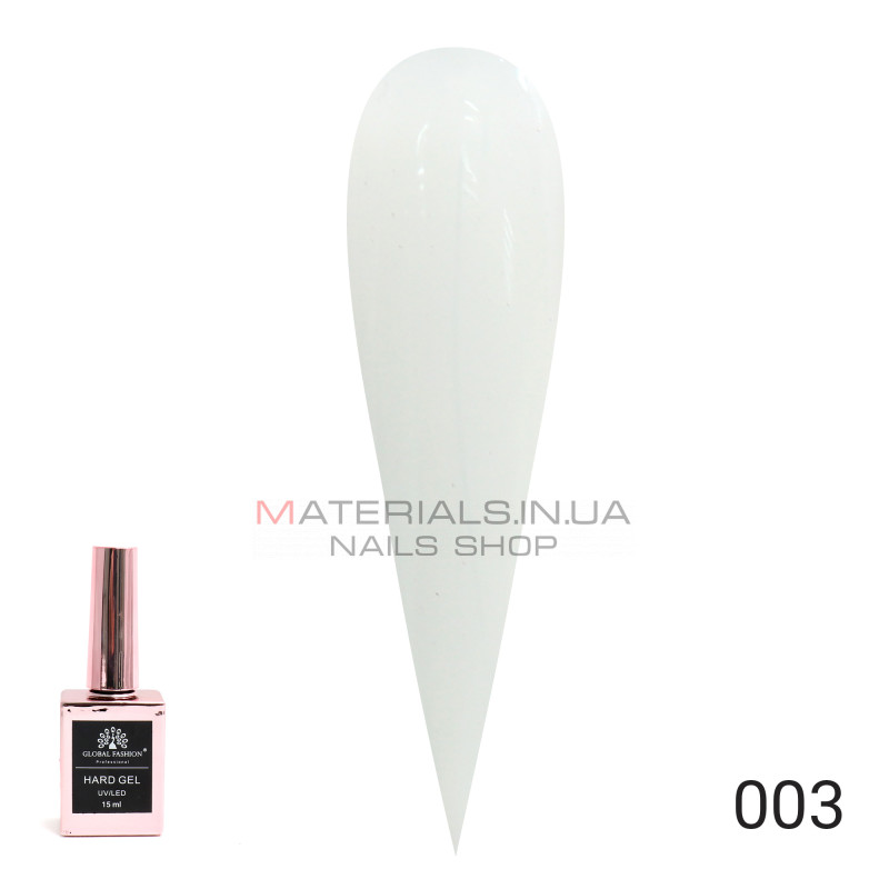 Твердий гель (Hard Gel) 15 мл Global Fashion, 03 Твердий гель (Hard Gel) 15 мл Global Fashion, 03