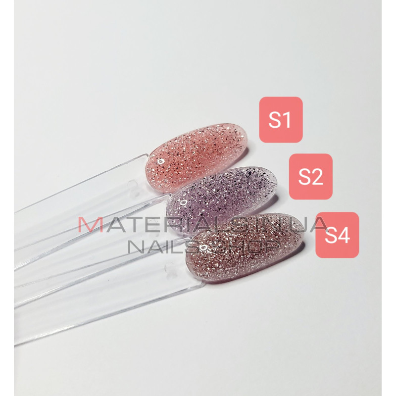 Poly-gel Bee Nails с глиттером #S01, 30г