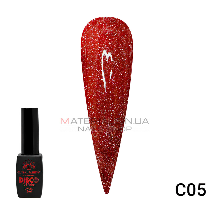 Гель лак Disco Gel Polish, Global Fashion, світловідбивний, 8 мл C05 Гель лак Disco Gel Polish, Global Fashion, світловідбивний, 8 мл C05