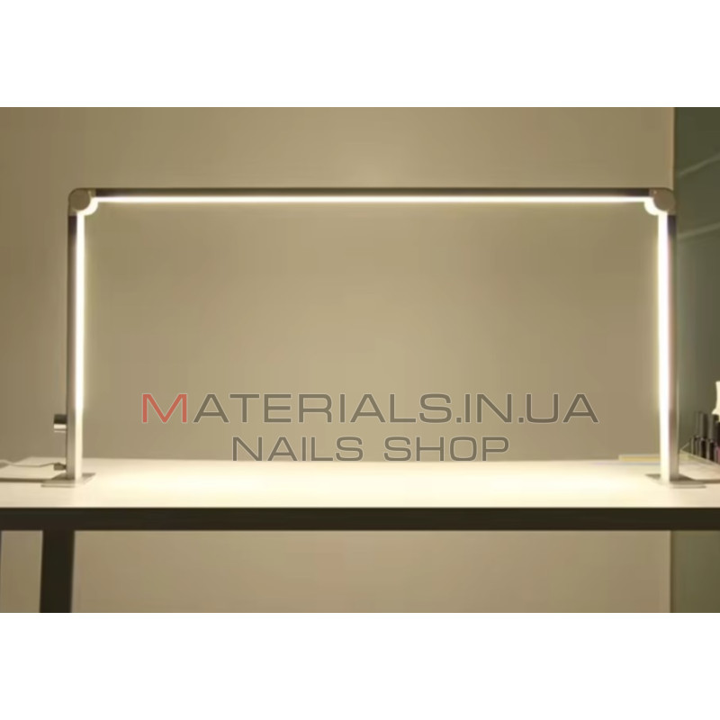 Настільна безтіньова лампа Wenxintek Nail Table Lamp (80х40см, 36Вт) Silver