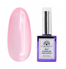 Гель для нарощування 6 in 1 crystal gel jelly colour, 15 мл, 6603