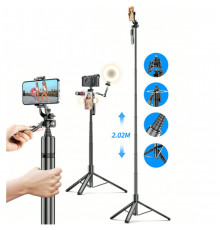 Monopod Tripod | 2.02m | — VM20 | Button Bluetooth | Veron