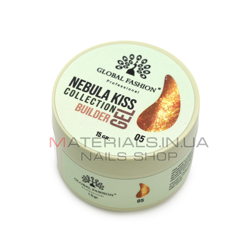 Гель для моделювання нігтів 15 гр, Nebula Kiss Builder Gel 05