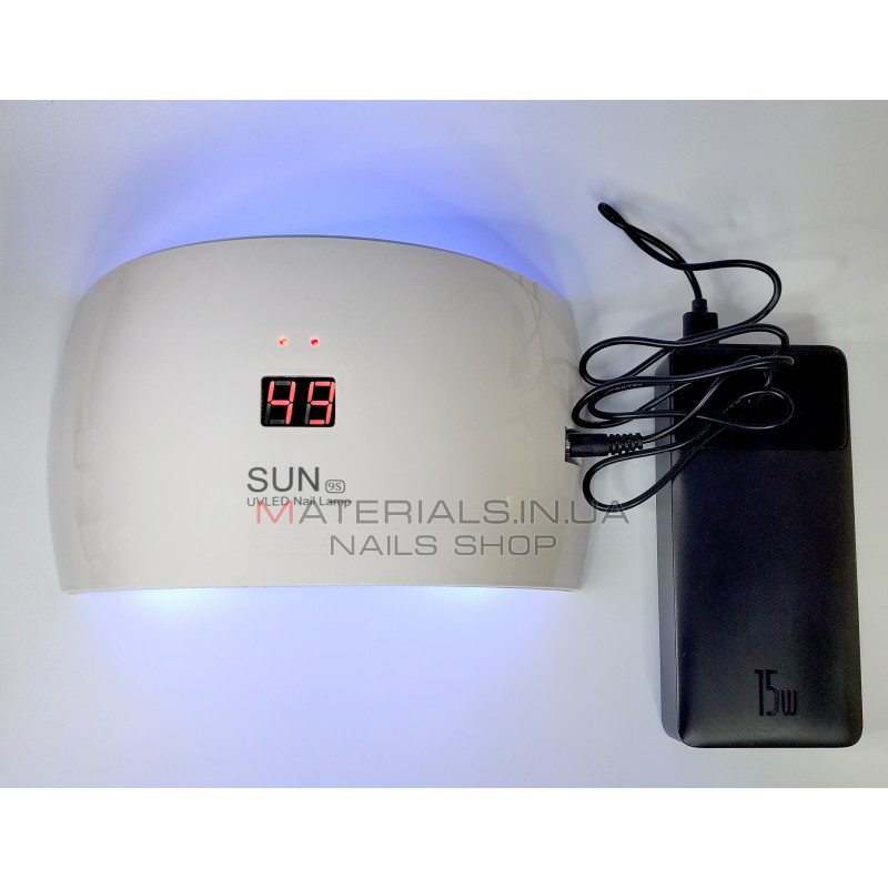 UV LED Лампа Sun 9s, 24Вт працює від Power Bank UV LED Лампа Sun 9s, 24Вт працює від Power Bank