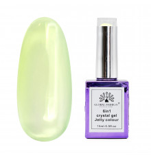 Гель для нарощування 6 in 1 crystal gel jelly colour, 15 мл, 6602