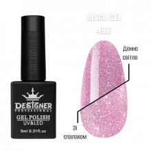 Светоотражающий гель лак Disco Gel 496 Дизайнер (9мл.)
