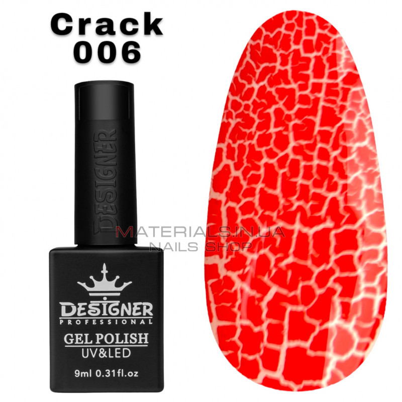 Гель лак Crack effect 006 Дизайнер (9мл.) - с эффектом Кракелюра (трескающийся) Гель лак Crack effect 006 Дизайнер (9мл.) - с эффектом Кракелюра (трескающийся)