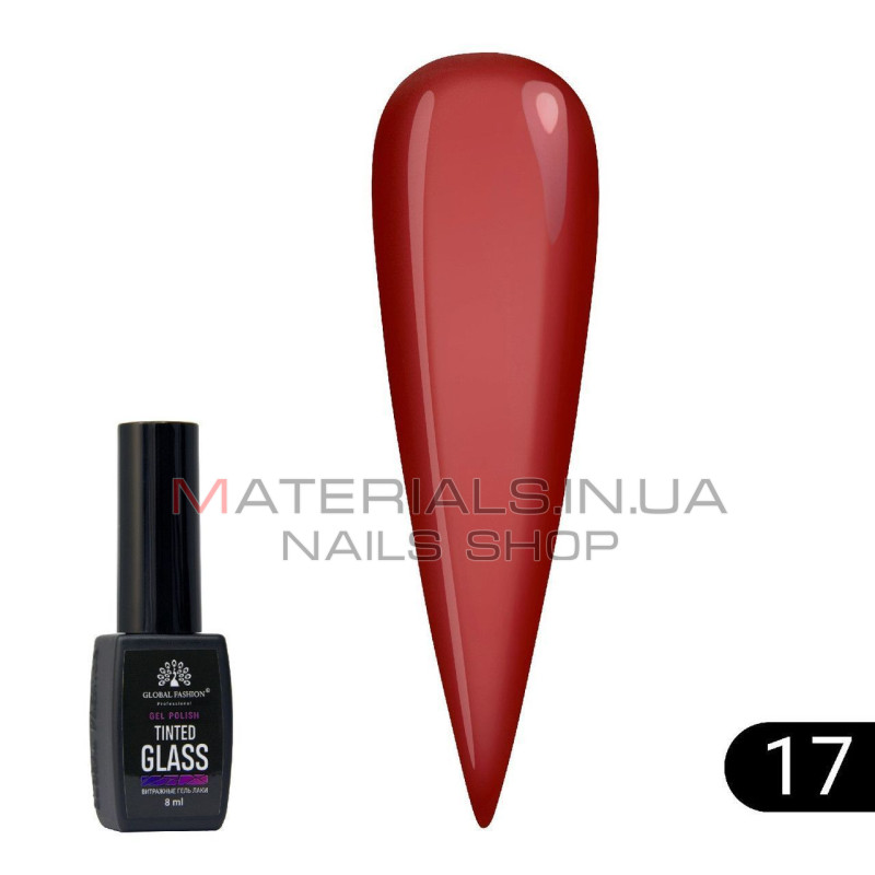 Витражный гель-лак Global Fashion Tinted Glass №17, 8 мл