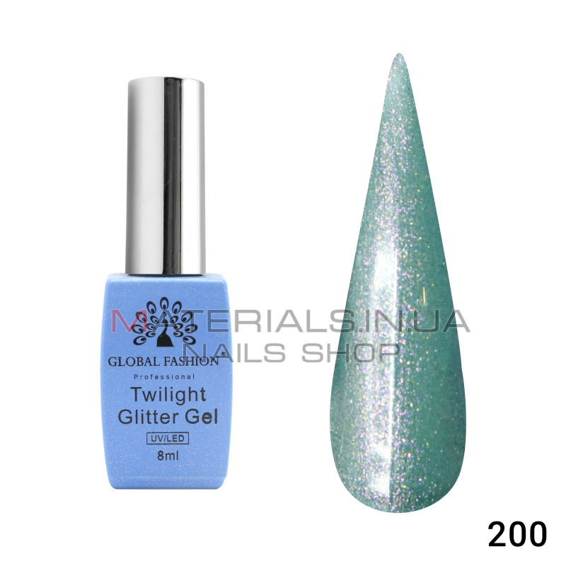 Гель лак Twilight Glitter 8 мл, 200