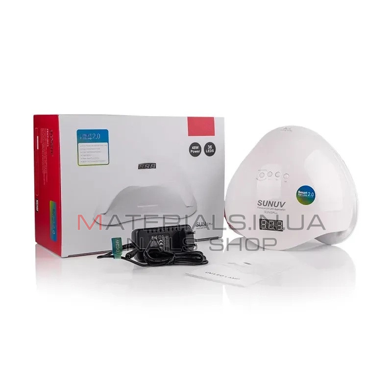 LED UV Лампа SUN 5 plus 48W White для манікюру (Оригінал)