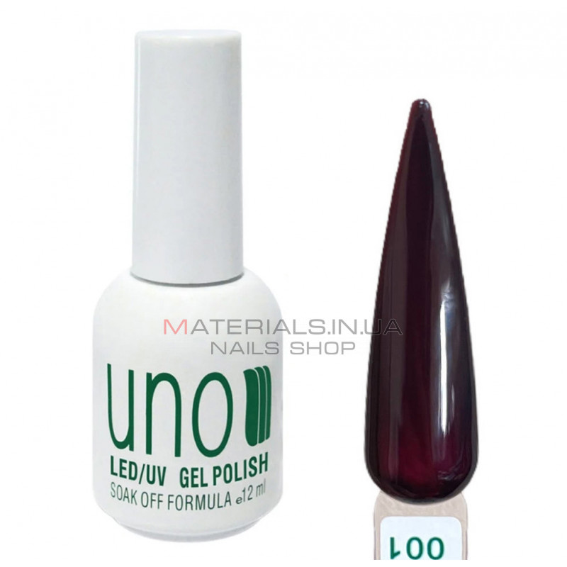 Гель-лак для ногтей UNO 12 мл, №001 Гель-лак для ногтей UNO 12 мл, №001