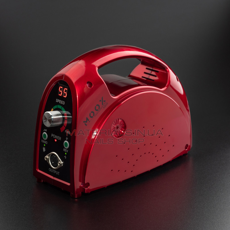 Фрезер Мокс X806 (Красный) на 55 000 об./мин. и 80W. для маникюра и педикюра Фрезер Мокс X806 (Красный) на 55 000 об./мин. и 80W. для маникюра и педикюра