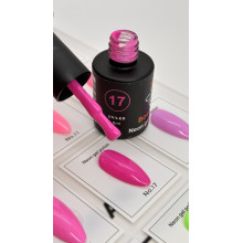 Гель-лак неоновый для ногтей Bee Nails neon gel polish, №17