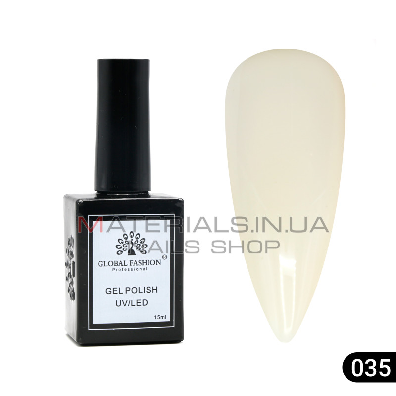 Гель лак Global Fashion, Gel polish 15 ml, 35